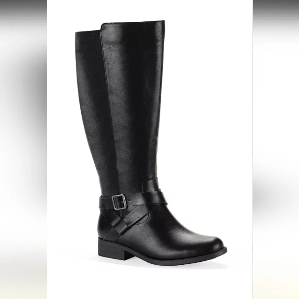 Style & Co. Black Over-the-Knee Boots - Picture 3 of 9